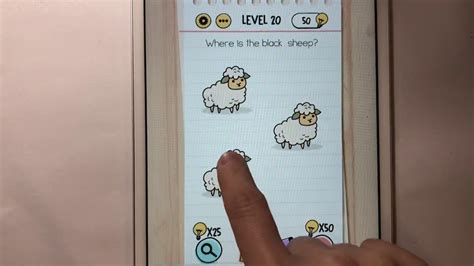 brain test level 20 how to paint the sheep|level 20 brain test youtube.